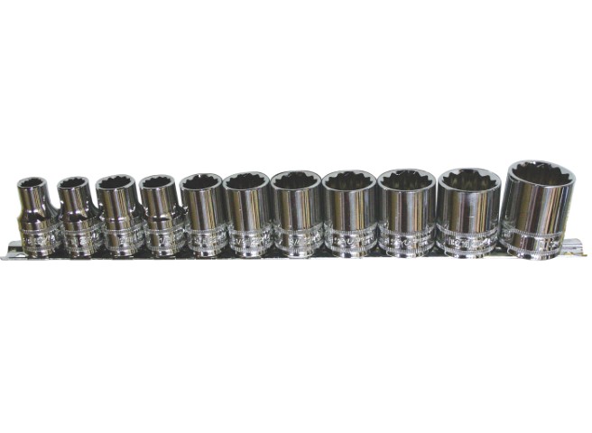 SP - 11PC 1/2 DR 12PT SAE SOCKET SET 